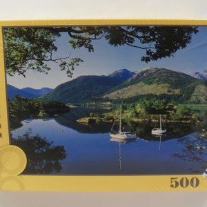 Trefl 500 Piece Puzzle NEW Scotland Mountain Lake